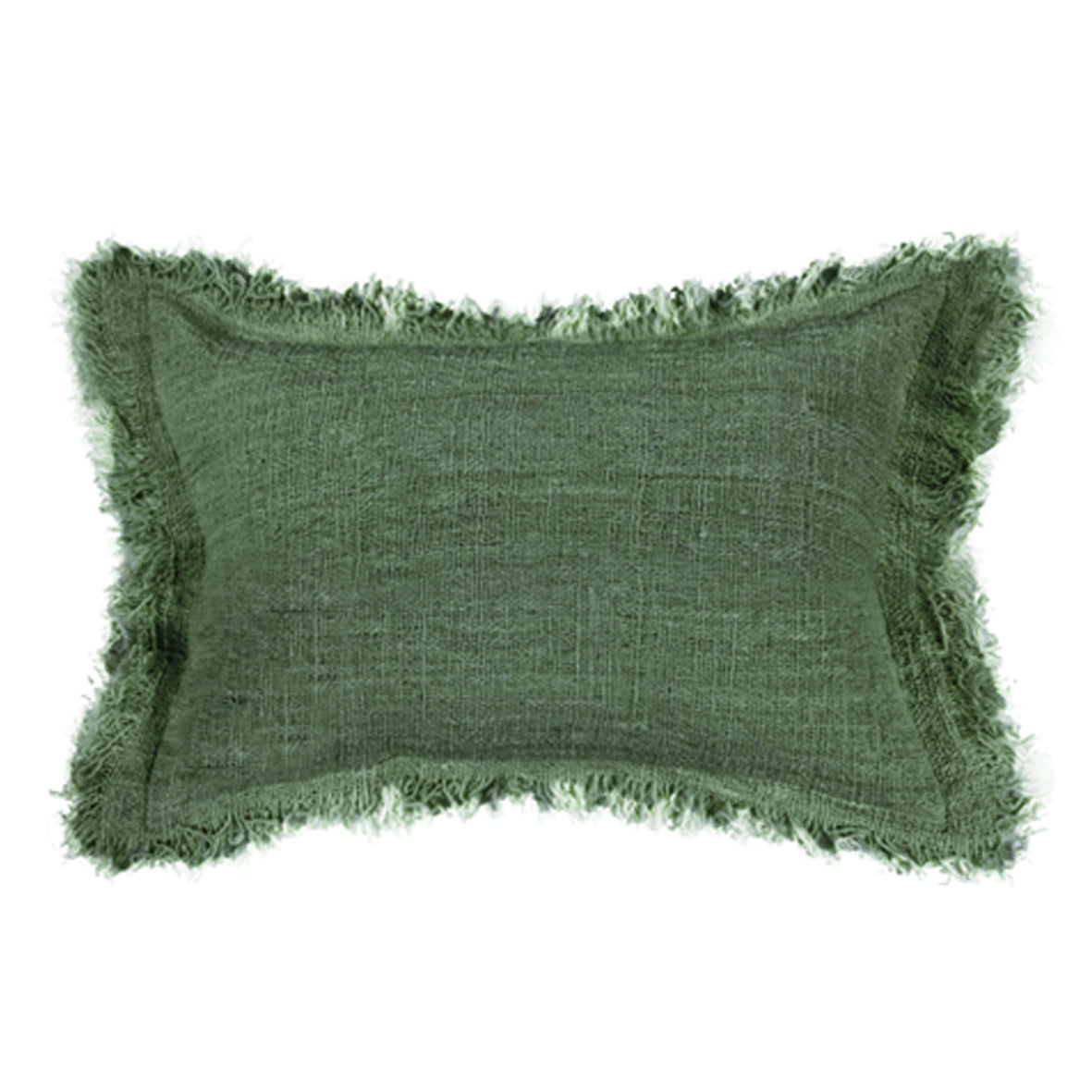 Cushion Green Olive Amara Plain