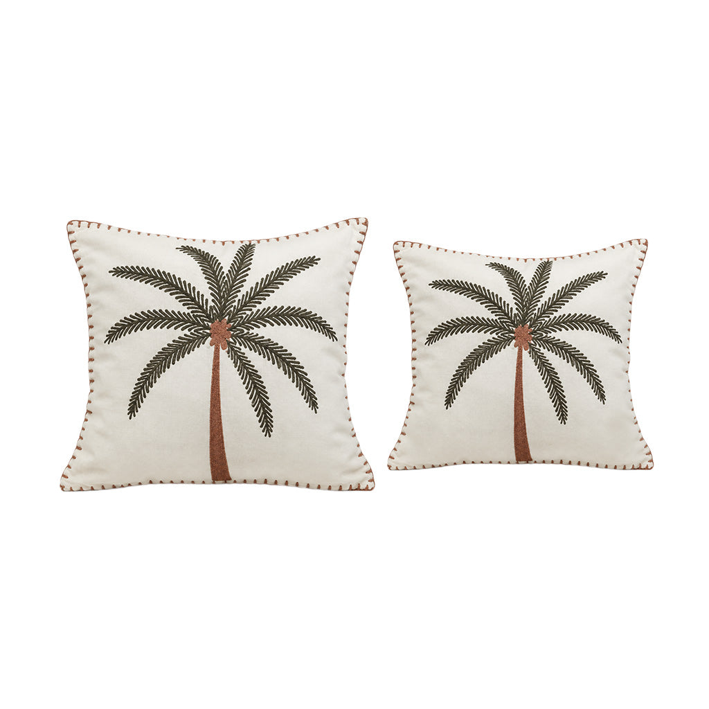 Cushion White Rote Palm Tree