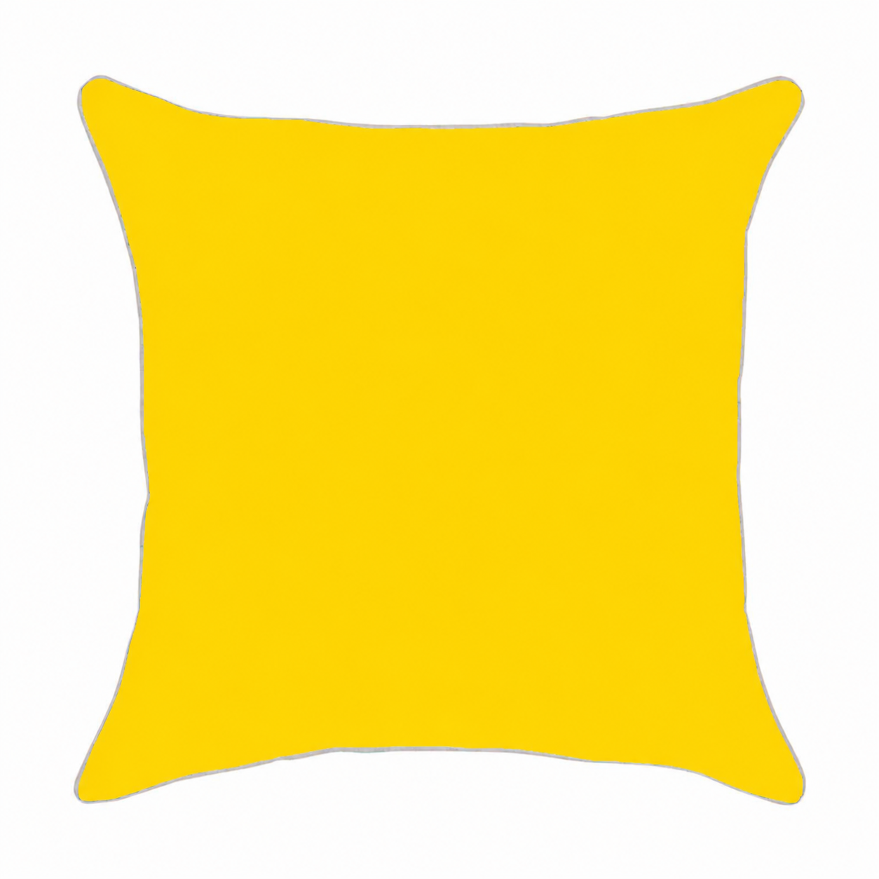 Cushion Yellow Velvet - 55 x 55 cm