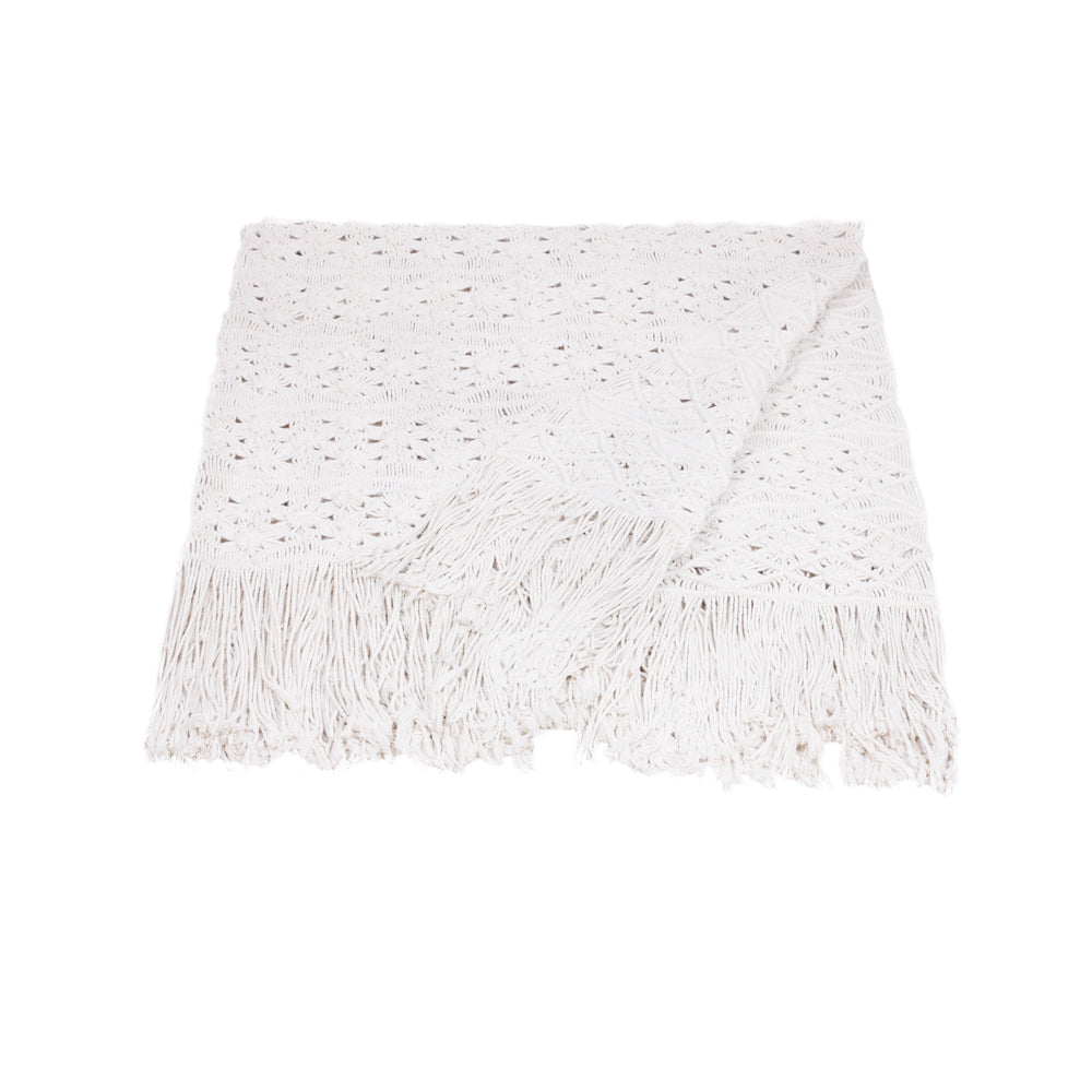 Blanket Macrame Milagros Natural