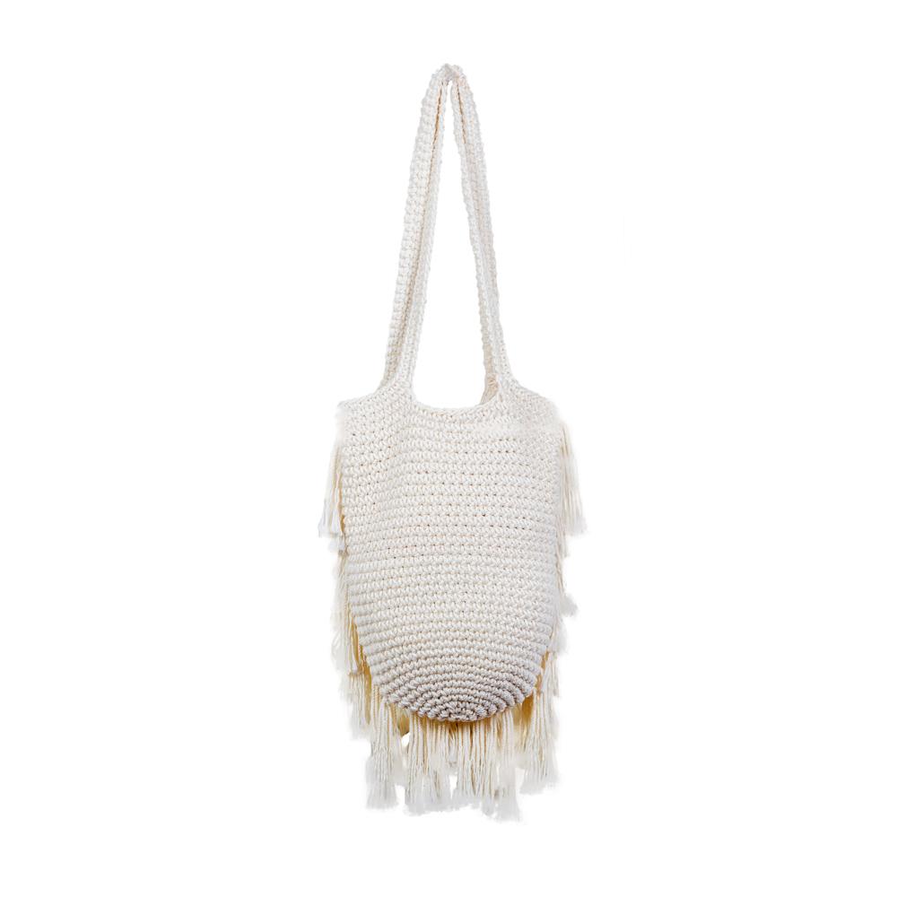 Bag Shagadelic Crochet With Long Tassels