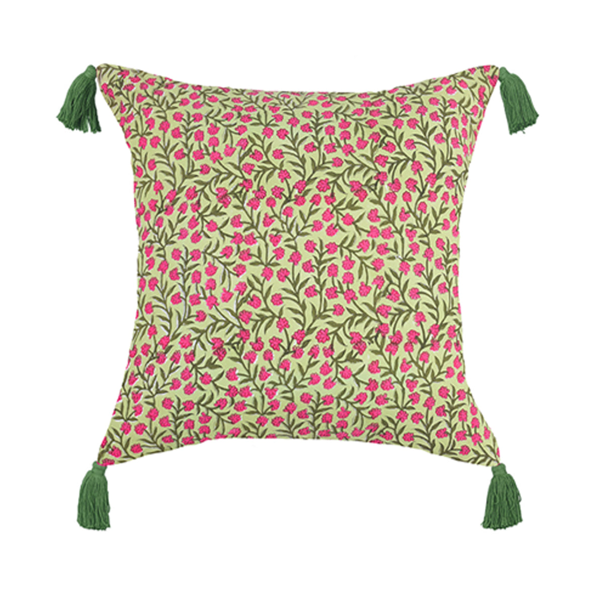 Green & Pink Bhakti - 45 x 45 cm
