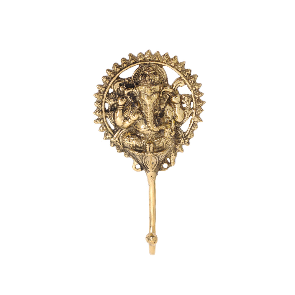 Brass Hook Ganesh