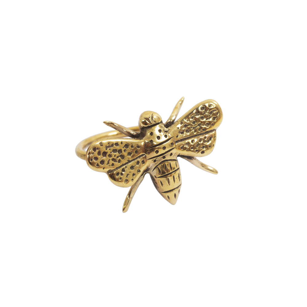 Brass Napkin Ring Honey Bee