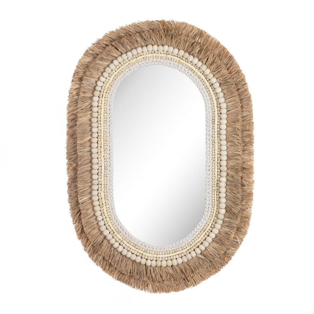 Maya Mirror with Fringe