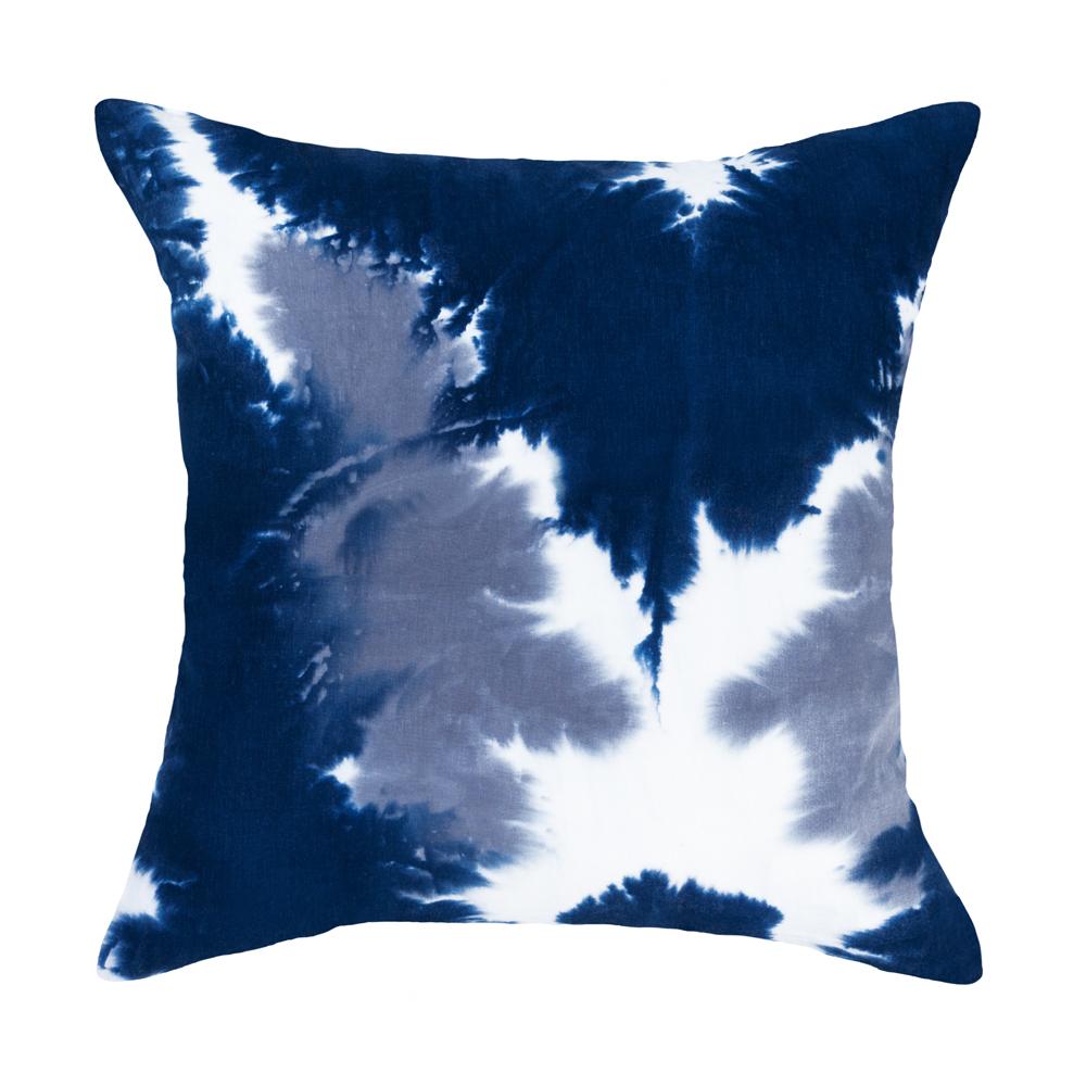 Cushion Blue Navy Kailash Shibori - 55 x 55 cm