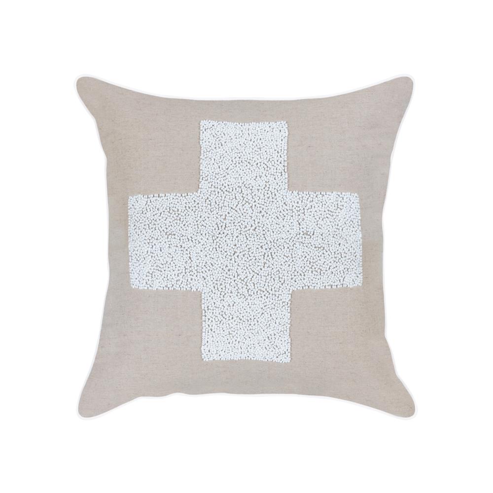 White Swiss Cross - 45 x 45 cm